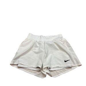 Nike Women's White and Black Athletic Shorts